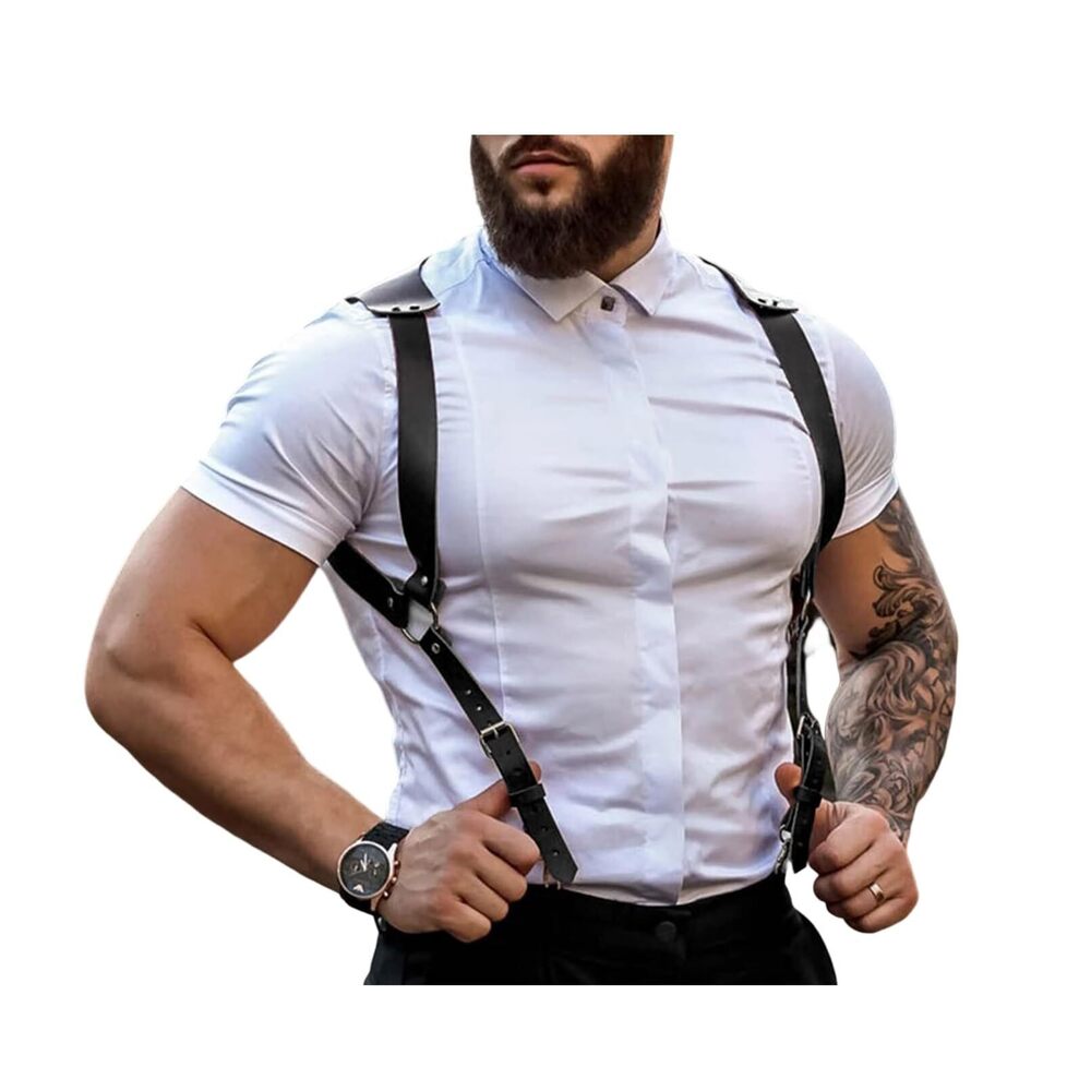 2729 Harness Belt Costume , 's Pu Leather Body Chest Sexy Body Harness Belt